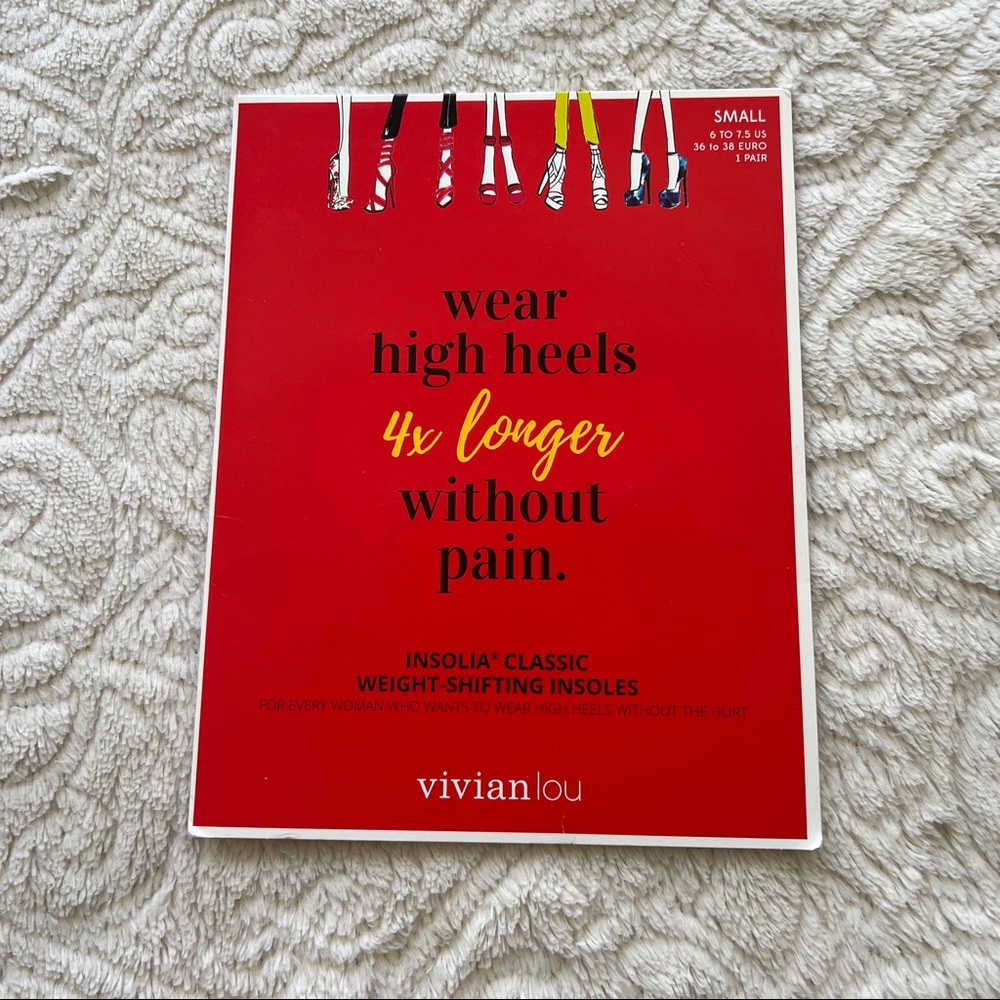 Vivian Lou • Insolia classic Weight shifting insoles size small (6 to 7..5)